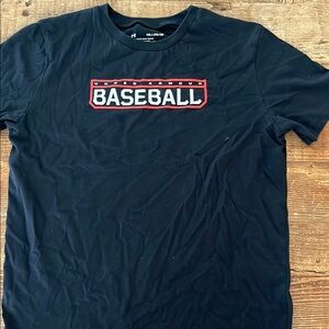 Under Armour Men's Black Baseball T-Shirt